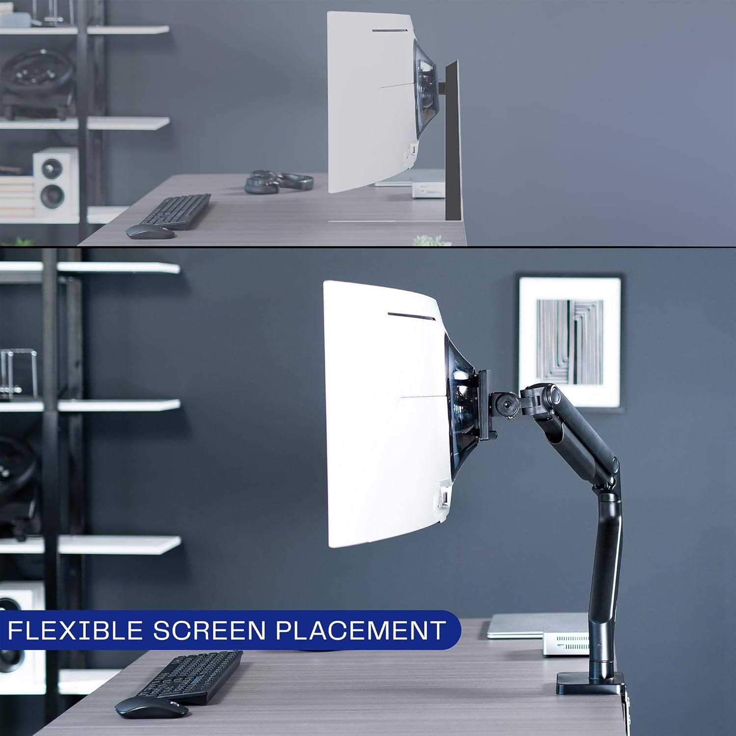 image:imageVIVO Deep Recessed VESA Adapter Plate Bracket Designed for Samsung Odyssey Neo G9 G95NA and Odyssey G9 Monitors VESA 100x100 MountSG9Stepped recesses