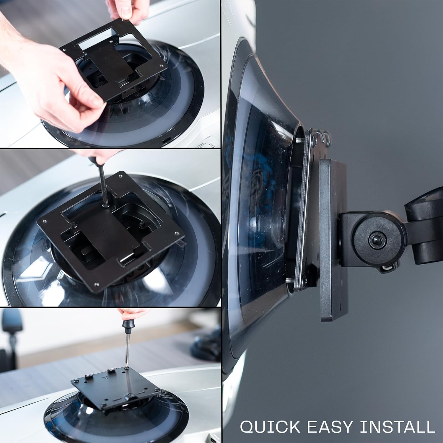 image:imageVIVO Deep Recessed VESA Adapter Plate Bracket Designed for Samsung Odyssey Neo G9 G95NA and Odyssey G9 Monitors VESA 100x100 MountSG9Stepped recesses