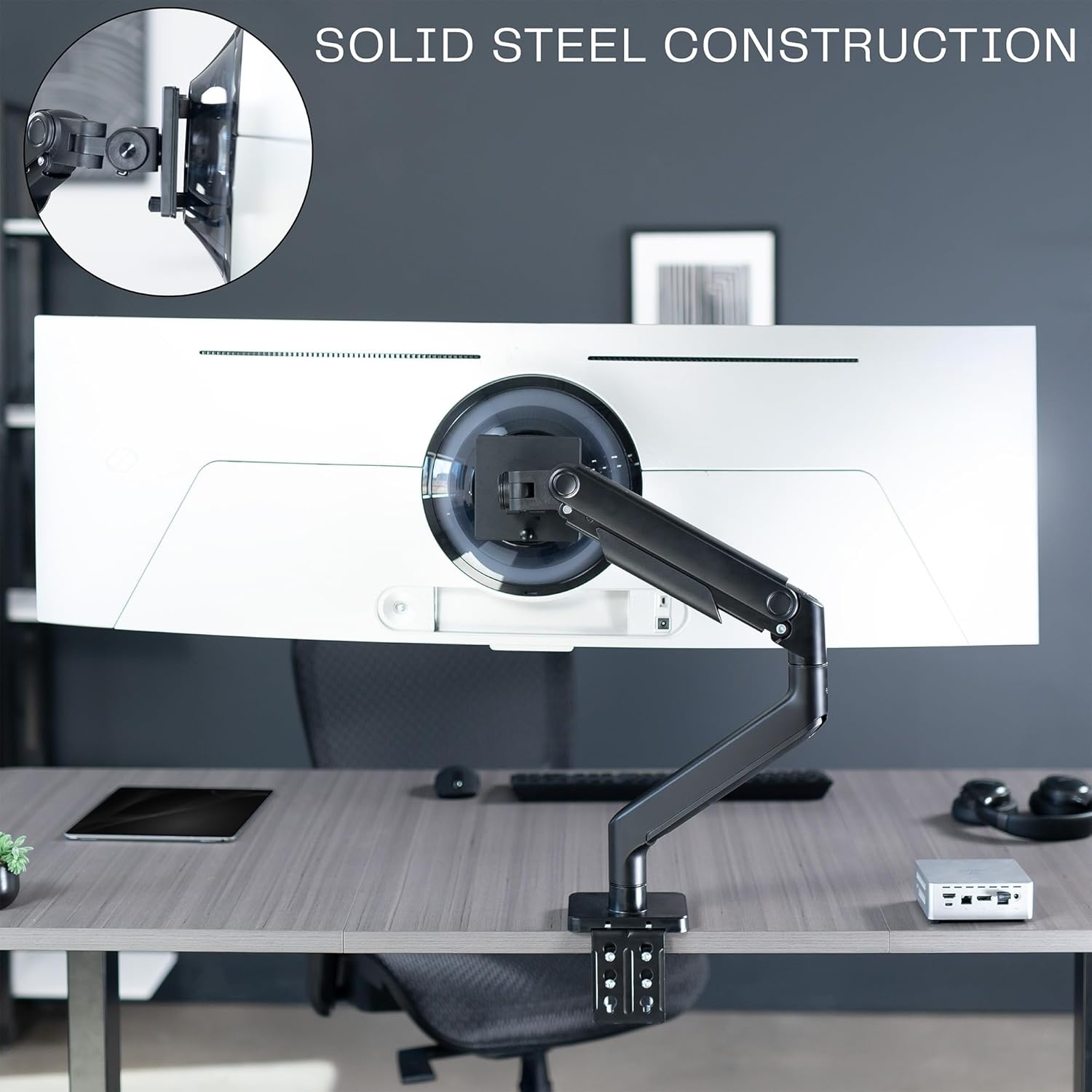 image:imageVIVO Deep Recessed VESA Adapter Plate Bracket Designed for Samsung Odyssey Neo G9 G95NA and Odyssey G9 Monitors VESA 100x100 MountSG9Stepped recesses