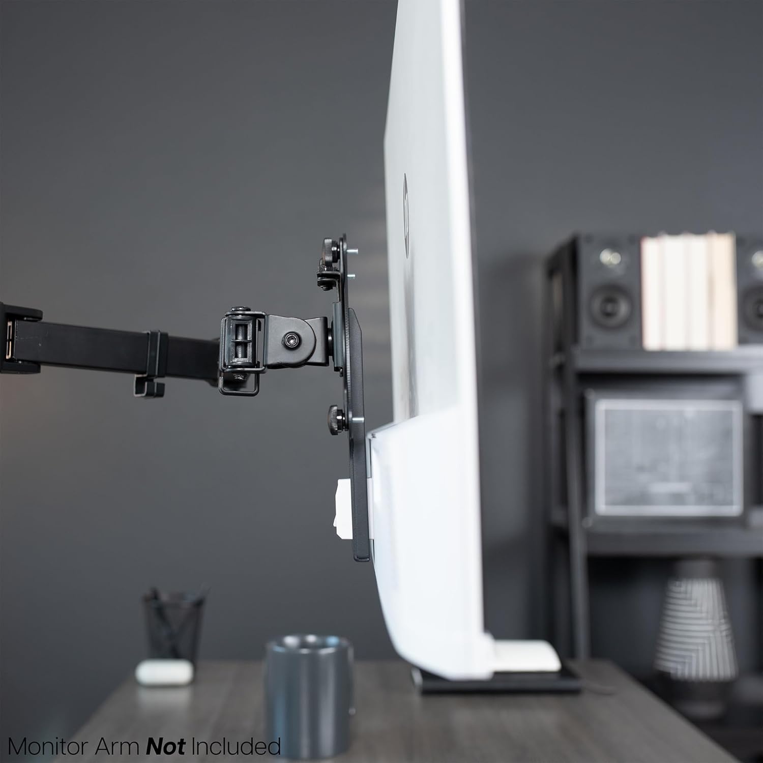 image:imageVIVO Quick Attach VESA Adapter Designed for HP MSeries Monitors M22f M24f M27f M27fd M27fq M27fwa M32f VESA 75x75mm and 100x100mm Conversion Kit MOUNTHP02M75x75mm 100x100mm