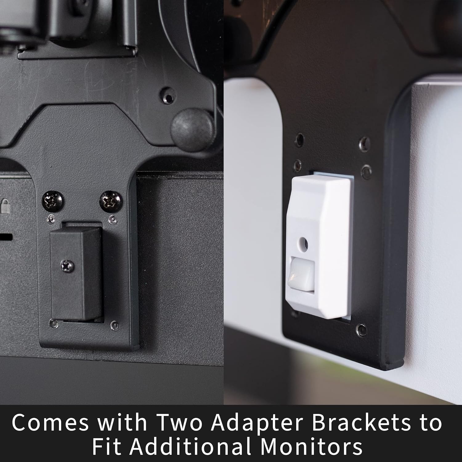 image:imageVIVO Quick Attach VESA Adapter Designed for HP MSeries Monitors M22f M24f M27f M27fd M27fq M27fwa M32f VESA 75x75mm and 100x100mm Conversion Kit MOUNTHP02M75x75mm 100x100mm