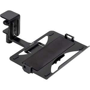 image:imageVIVO Clampon 12 x 9 inch Rotating Laptop Tray Extra Sturdy Single Desk Swivel Clamp Ergonomic Typing Black MOUNTLAP1CB