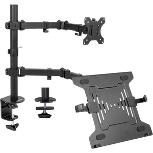 image:imageVIVO Full Motion Monitor and Laptop Desk Mount Articulating Double Center Arm Joint VESA Stand Fits up to 32 inch Screen STANDV102C