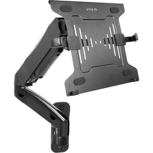 image:imageVIVO Height Adjustable Pneumatic Extended Arm Laptop Wall Mount Full Motion Articulating Notebook Tray Fits 10 to 156 inch Screen Black MOUNTV001GLBlack