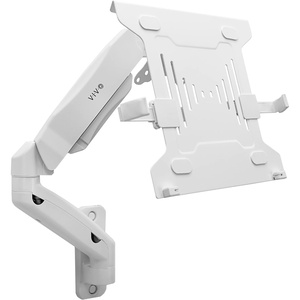 image:imageVIVO Height Adjustable Pneumatic Extended Arm Laptop Wall Mount Full Motion Articulating Notebook Tray Fits 10 to 156 inch Screen Black MOUNTV001GLWhite