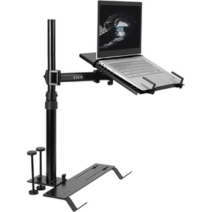 image:imageVIVO Single Laptop Notebook Desk Mount Stand Fully Adjustable Extension with Cclamp Fits up to 17 inch Laptops Black STANDV001LCar Mount
