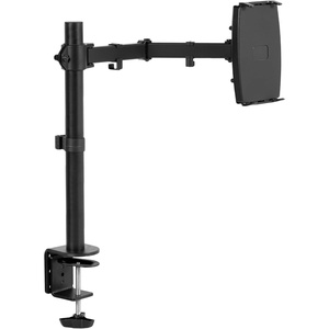 image:imageVIVO Universal Tablet Desk Mount Single Arm Adapter for 2in1 Laptops Holds up to 156 inch Portable Monitors Without VESA Holes Fully Adjustable Stand Black STANDV001UVM