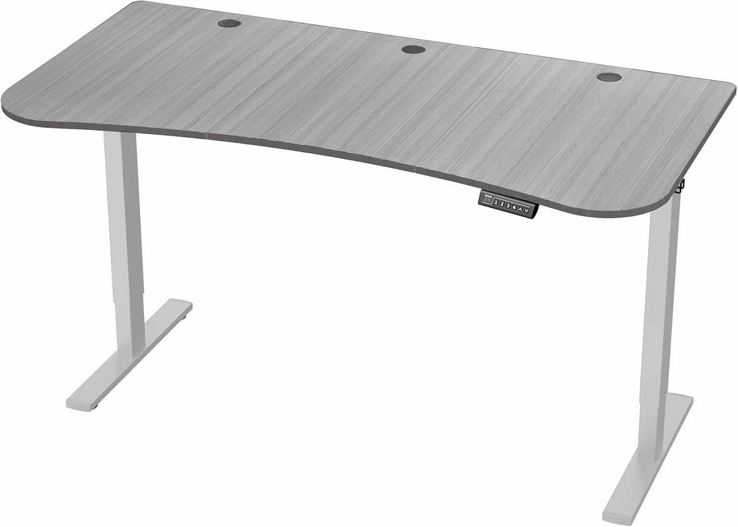 image:imageVIVO Electric 71 x 36 in Standing Desk Memory Height Adjustment 1B Series Holds 220 lbs Black Top Black Frame DESKKIT1B7B36Dark Gray Top Gray Frame