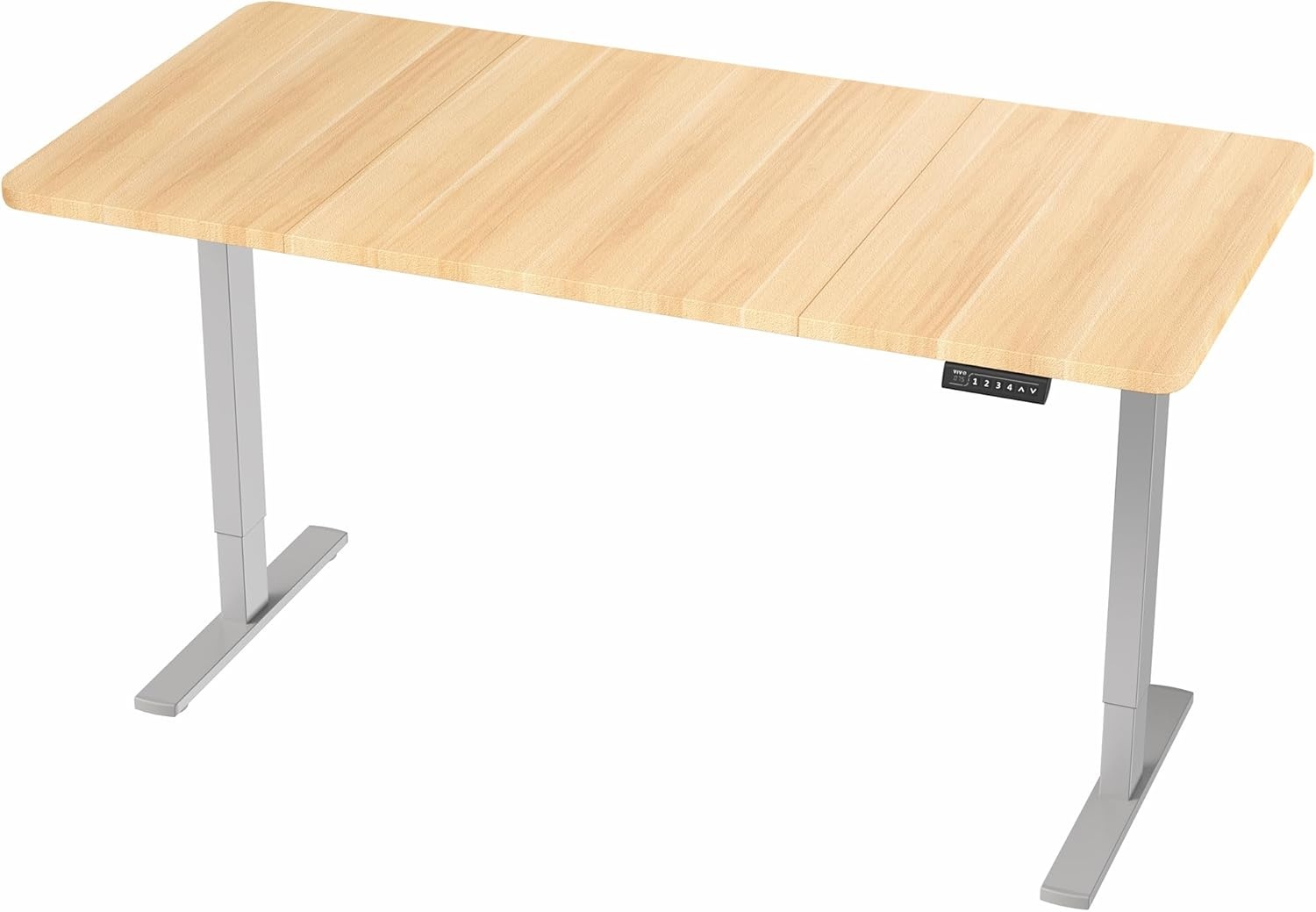 image:imageVIVO Electric 71 x 36 in Standing Desk Memory Height Adjustment 1B Series Holds 220 lbs Black Top Black Frame DESKKIT1B7B36Light Wood Top Gray Frame