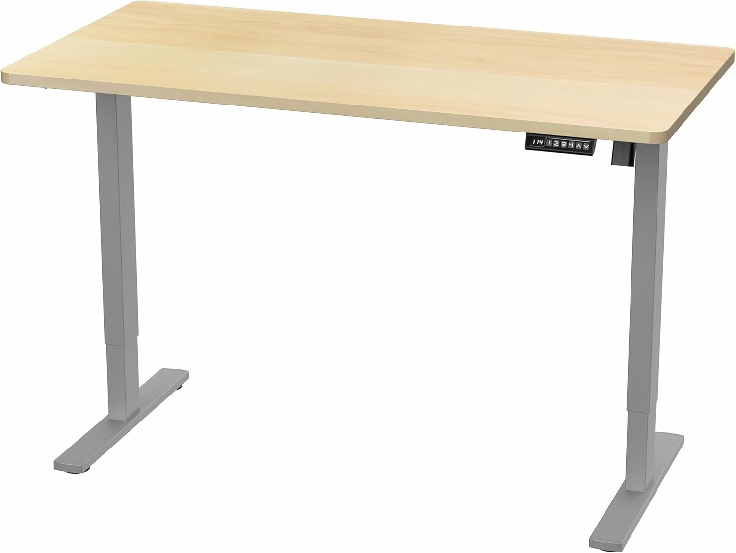 image:imageVIVO Electric 71 x 36 in Standing Desk Memory Height Adjustment 1B Series Holds 220 lbs Black Top Black Frame DESKKIT1B7B36Light Wood Top Gray Frame