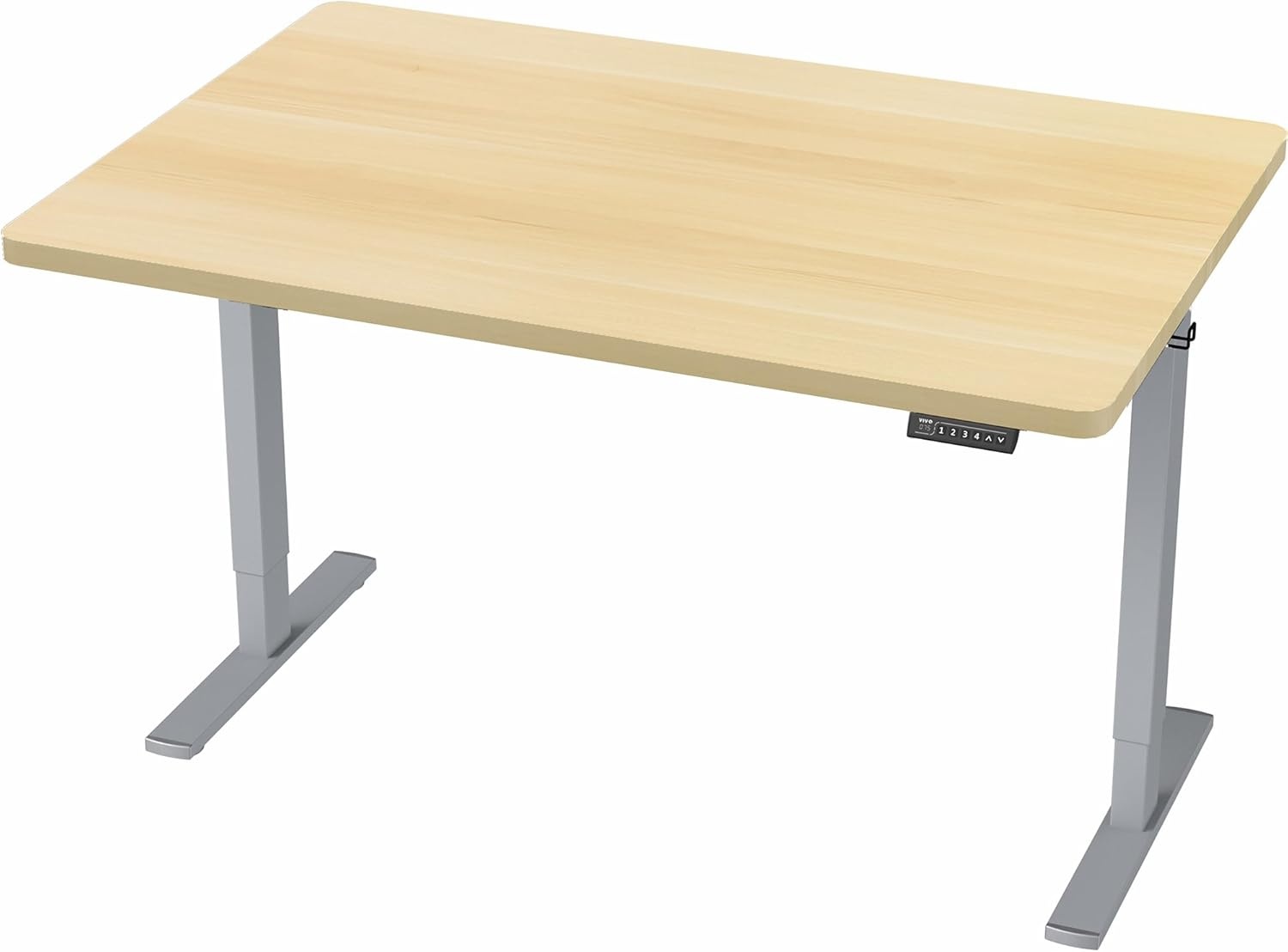 image:imageVIVO Electric 71 x 36 in Standing Desk Memory Height Adjustment 1B Series Holds 220 lbs Black Top Black Frame DESKKIT1B7B36Light Wood Top Gray Frame