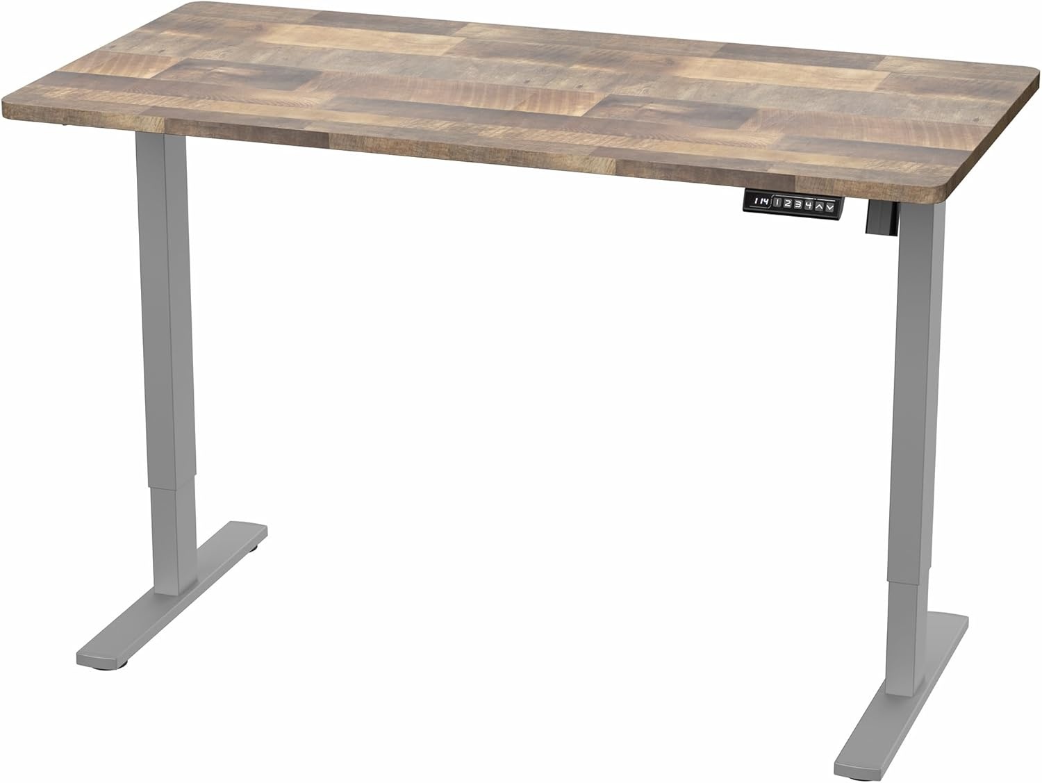 image:imageVIVO Electric 71 x 36 in Standing Desk Memory Height Adjustment 1B Series Holds 220 lbs Black Top Black Frame DESKKIT1B7B36Reclaimed Wood Top Gray Frame