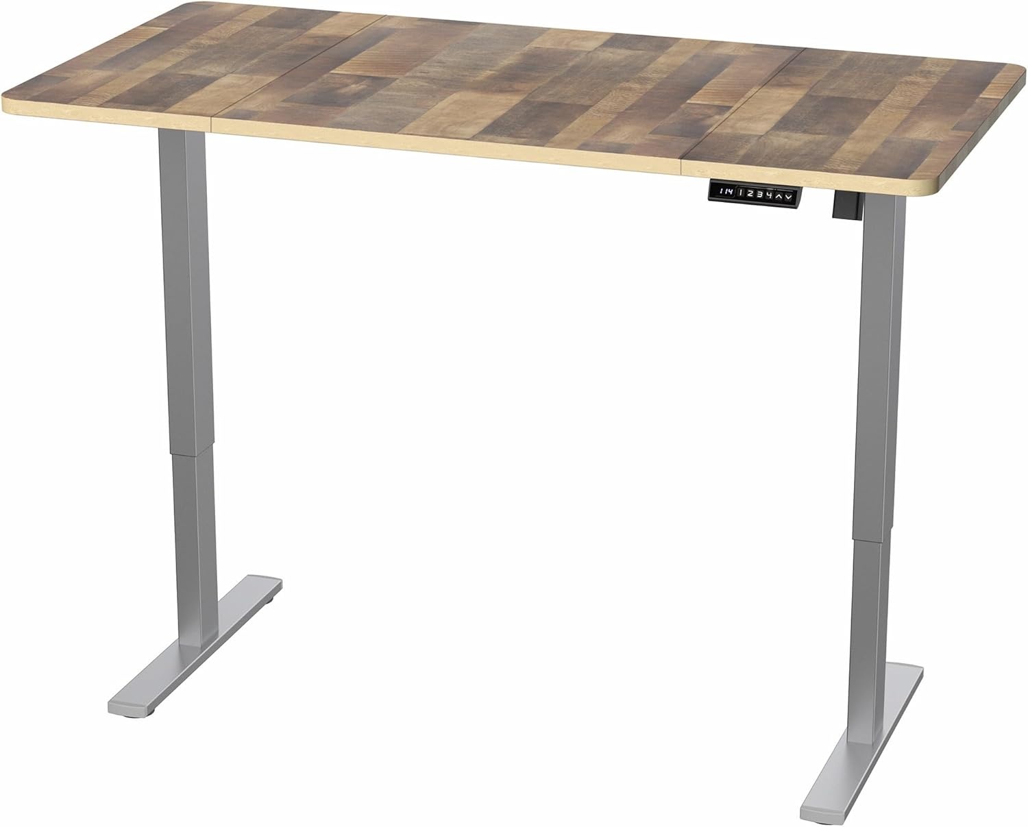 image:imageVIVO Electric 71 x 36 in Standing Desk Memory Height Adjustment 1B Series Holds 220 lbs Black Top Black Frame DESKKIT1B7B36Reclaimed Wood Top Gray Frame