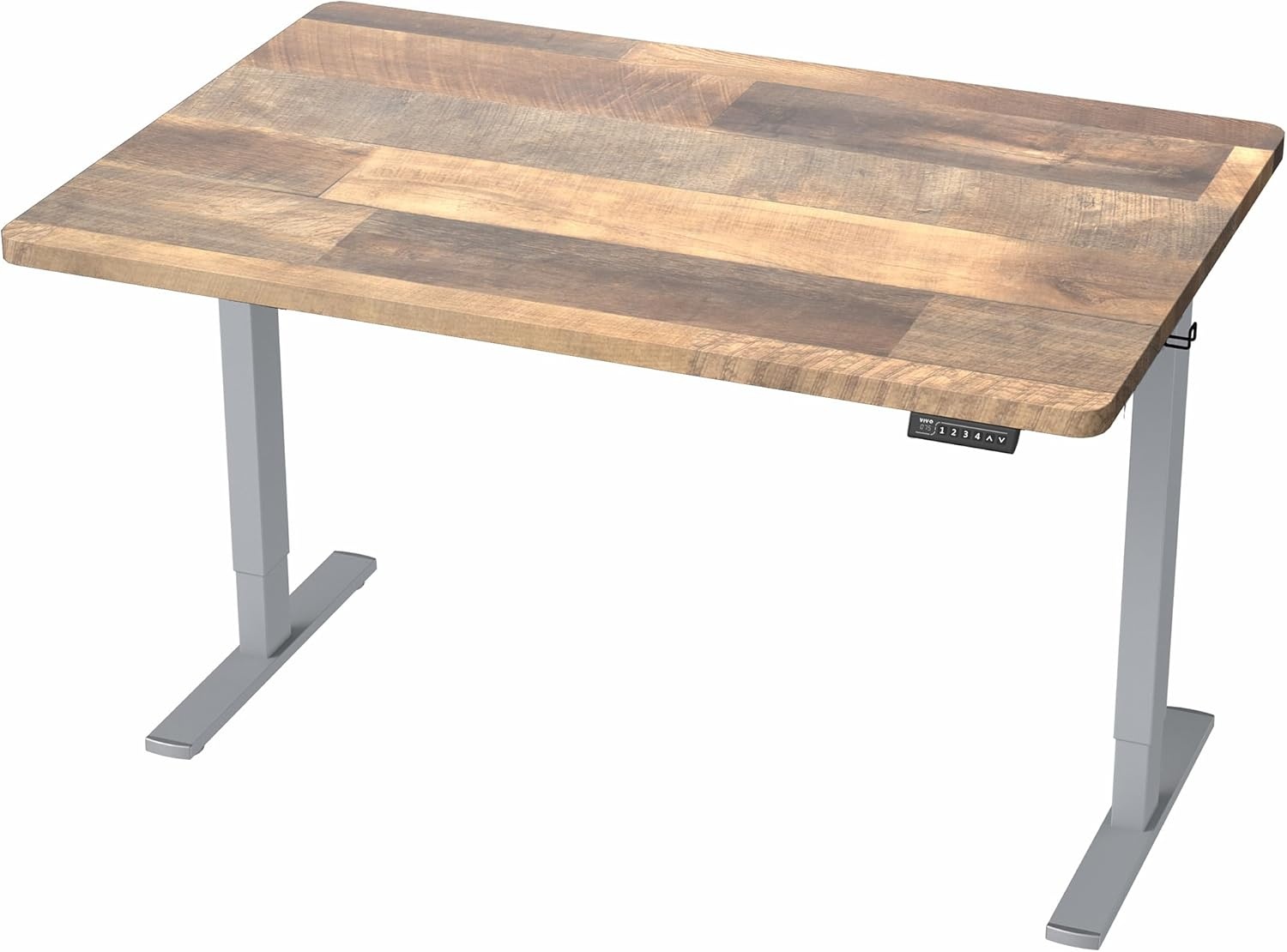 image:imageVIVO Electric 71 x 36 in Standing Desk Memory Height Adjustment 1B Series Holds 220 lbs Black Top Black Frame DESKKIT1B7B36Reclaimed Wood Top Gray Frame