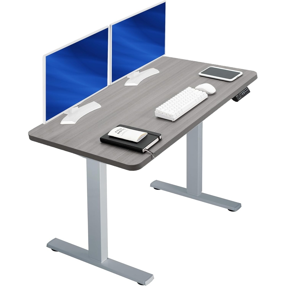 image:imageVIVO Electric 71 x 36 in Standing Desk Memory Height Adjustment 1B Series Holds 220 lbs Black Top Black Frame DESKKIT1B7B36Dark Gray Top Gray Frame