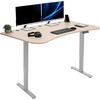 Light Wood Top / Gray Frame