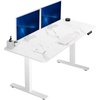 White Marble Dry Erase Top / White Frame