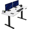 White Marble Dry Erase Top / Black Frame