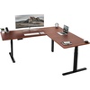 Dark Walnut Top / Black Frame