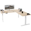 Light Wood Top / White Frame