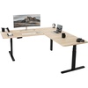Light Wood Top / Black Frame