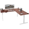 Dark Walnut Top / White Frame
