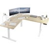 Light Wood Top / White Frame