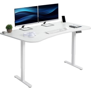 image:imageVIVO Electric 71 x 30 in Dual Motor Standing Desk Memory Height Adjustment E2B Series Black Top Black Frame DESKKITE2B7BWhite Top  White Frame