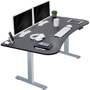 image:imageVIVO Electric 71 x 36 in Standing Desk Memory Height Adjustment 1B Series Holds 220 lbs Black Top Black Frame DESKKIT1B7B36Carbon Fiber Top  Gray Frame