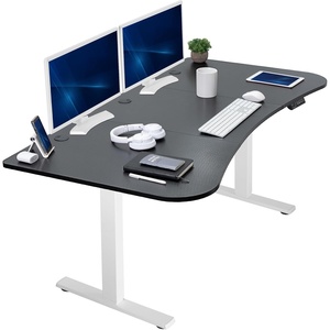 image:imageVIVO Electric 71 x 36 in Standing Desk Memory Height Adjustment 1B Series Holds 220 lbs Black Top Black Frame DESKKIT1B7B36Carbon Fiber Top  White Frame