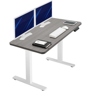 image:imageVIVO Electric 71 x 36 in Standing Desk Memory Height Adjustment 1B Series Holds 220 lbs Black Top Black Frame DESKKIT1B7B36Dark Gray Top  White Frame