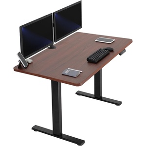 image:imageVIVO Electric 71 x 36 in Standing Desk Memory Height Adjustment 1B Series Holds 220 lbs Black Top Black Frame DESKKIT1B7B36Dark Walnut Top  Black Frame
