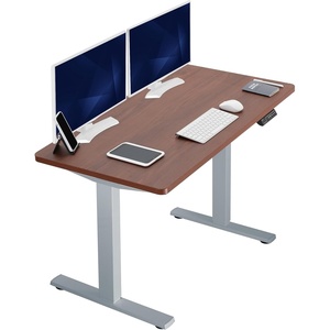 image:imageVIVO Electric 71 x 36 in Standing Desk Memory Height Adjustment 1B Series Holds 220 lbs Black Top Black Frame DESKKIT1B7B36Dark Walnut Top  Gray Frame