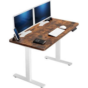 image:imageVIVO Electric 71 x 36 in Standing Desk Memory Height Adjustment 1B Series Holds 220 lbs Black Top Black Frame DESKKIT1B7B36Vintage Brown Top  White Frame