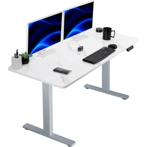 image:imageVIVO Electric 71 x 36 in Standing Desk Memory Height Adjustment 1B Series Holds 220 lbs Black Top Black Frame DESKKIT1B7B36White Marble Dry Erase Top  Gray Frame