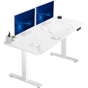 image:imageVIVO Electric 71 x 36 in Standing Desk Memory Height Adjustment 1B Series Holds 220 lbs Black Top Black Frame DESKKIT1B7B36White Marble Dry Erase Top  White Frame