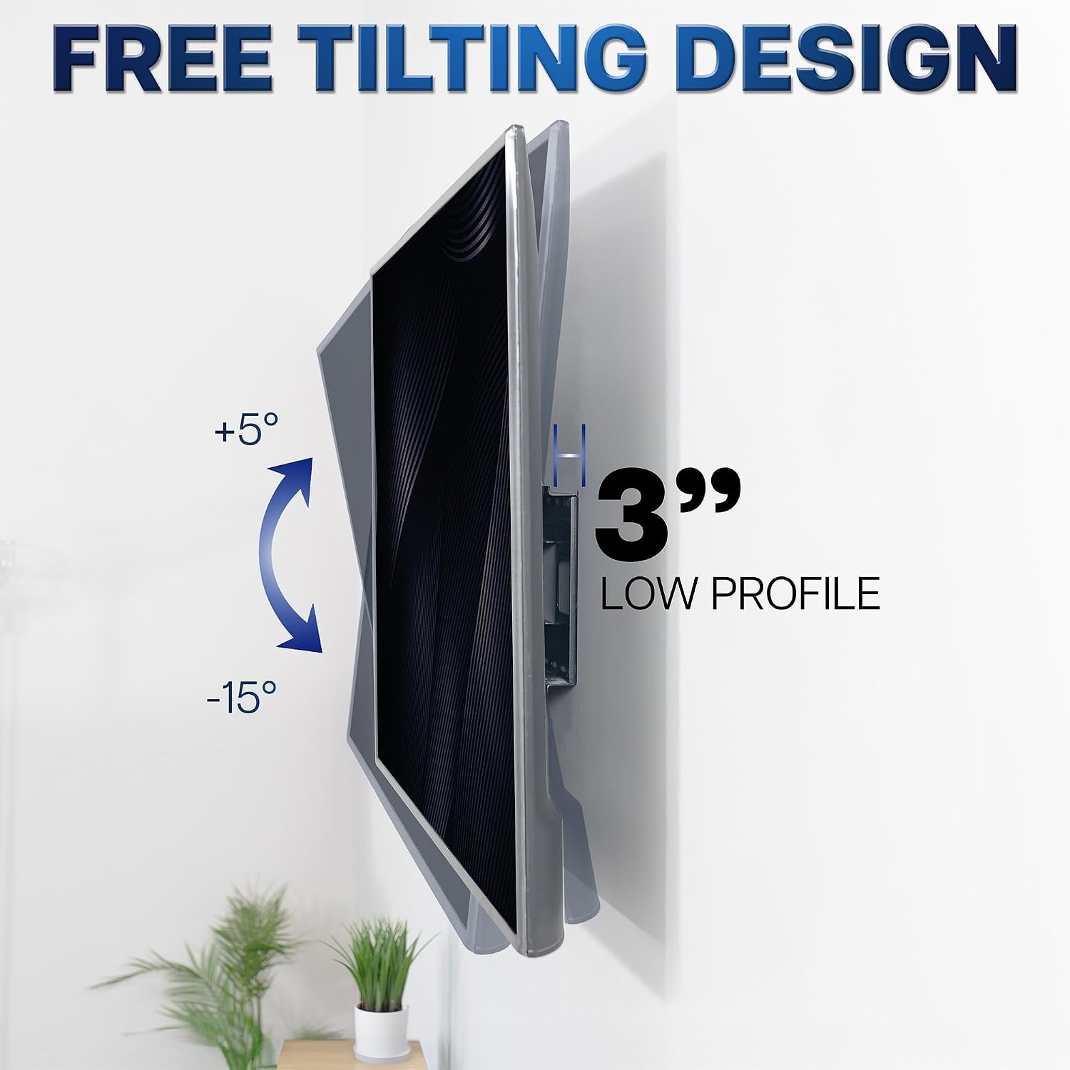 image:imageVIVO 60 to 120 inch Large Screen Heavy Duty TV Wall Mount for LCD LED Flat and Curved Screens Articulating Swivel Mount Max VESA 900x600mm Black MOUNTVW120M4385 screens
