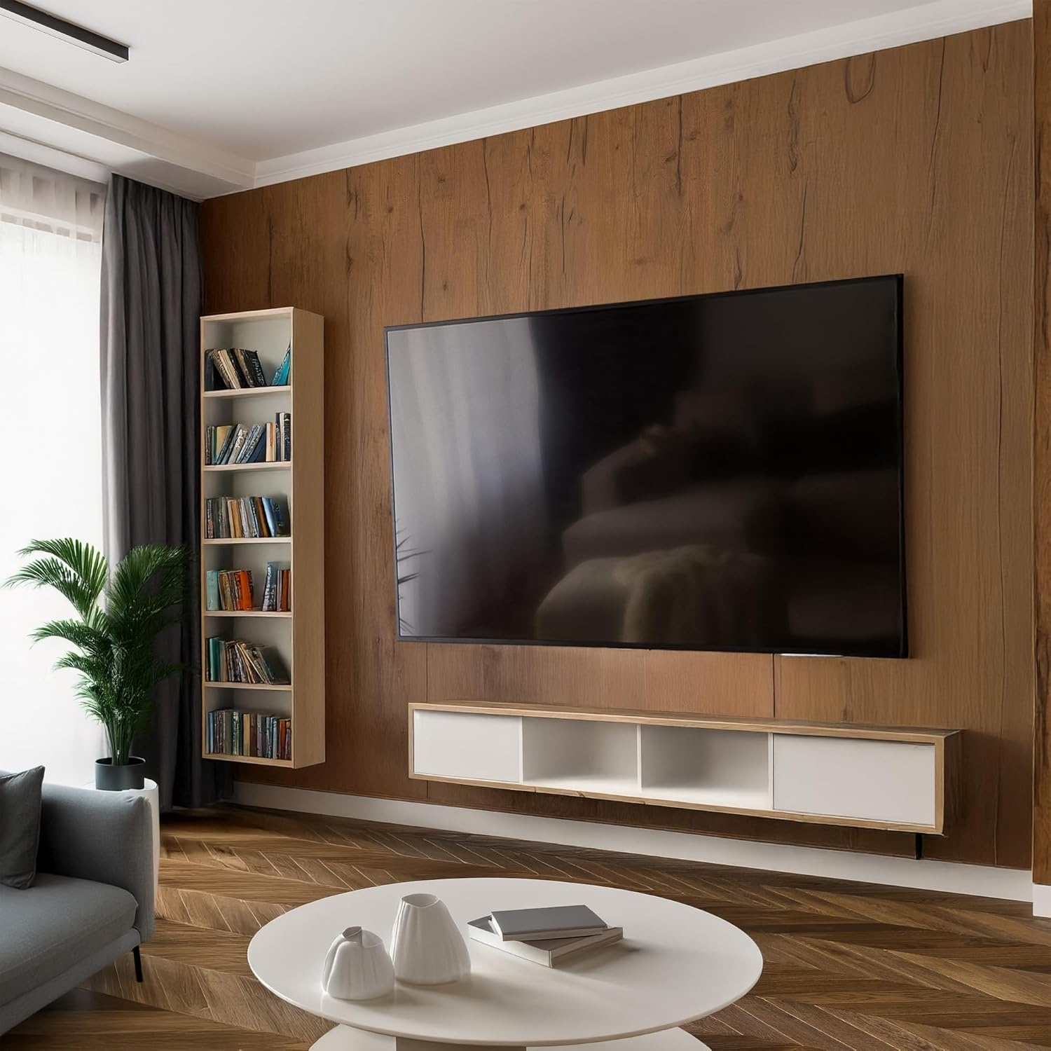 image:imageVIVO 60 to 120 inch Large Screen Heavy Duty TV Wall Mount for LCD LED Flat and Curved Screens Articulating Swivel Mount Max VESA 900x600mm Black MOUNTVW120M60120 screens