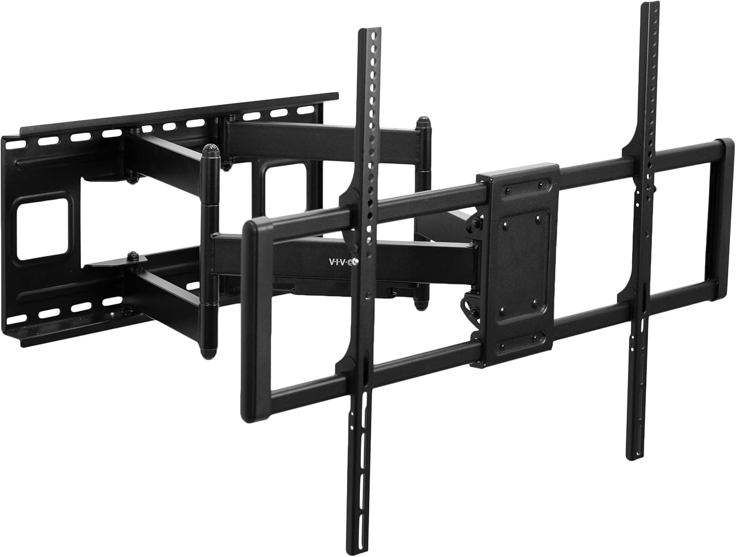 image:imageVIVO 60 to 120 inch Large Screen Heavy Duty TV Wall Mount for LCD LED Flat and Curved Screens Articulating Swivel Mount Max VESA 900x600mm Black MOUNTVW120M60120 screens