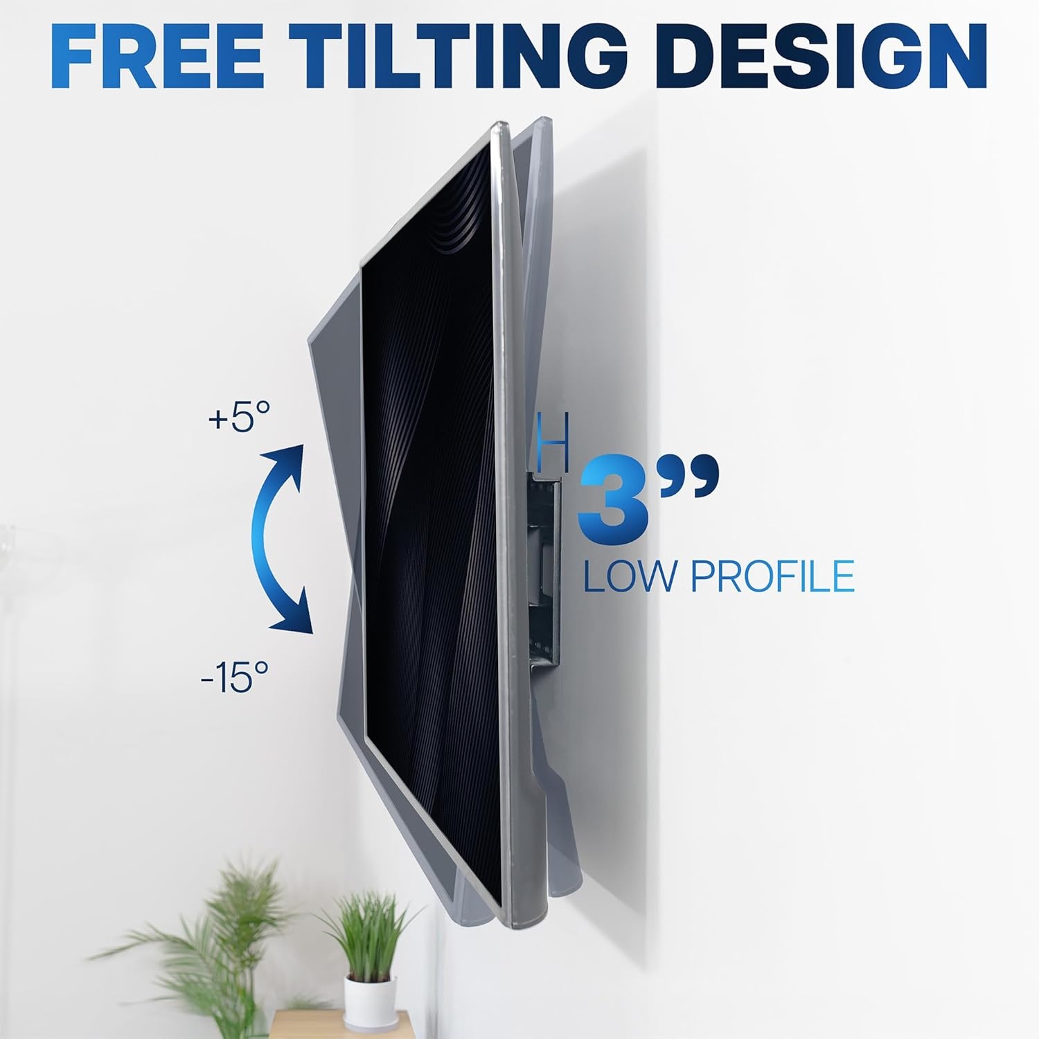 image:imageVIVO 60 to 120 inch Large Screen Heavy Duty TV Wall Mount for LCD LED Flat and Curved Screens Articulating Swivel Mount Max VESA 900x600mm Black MOUNTVW120M4385 screens