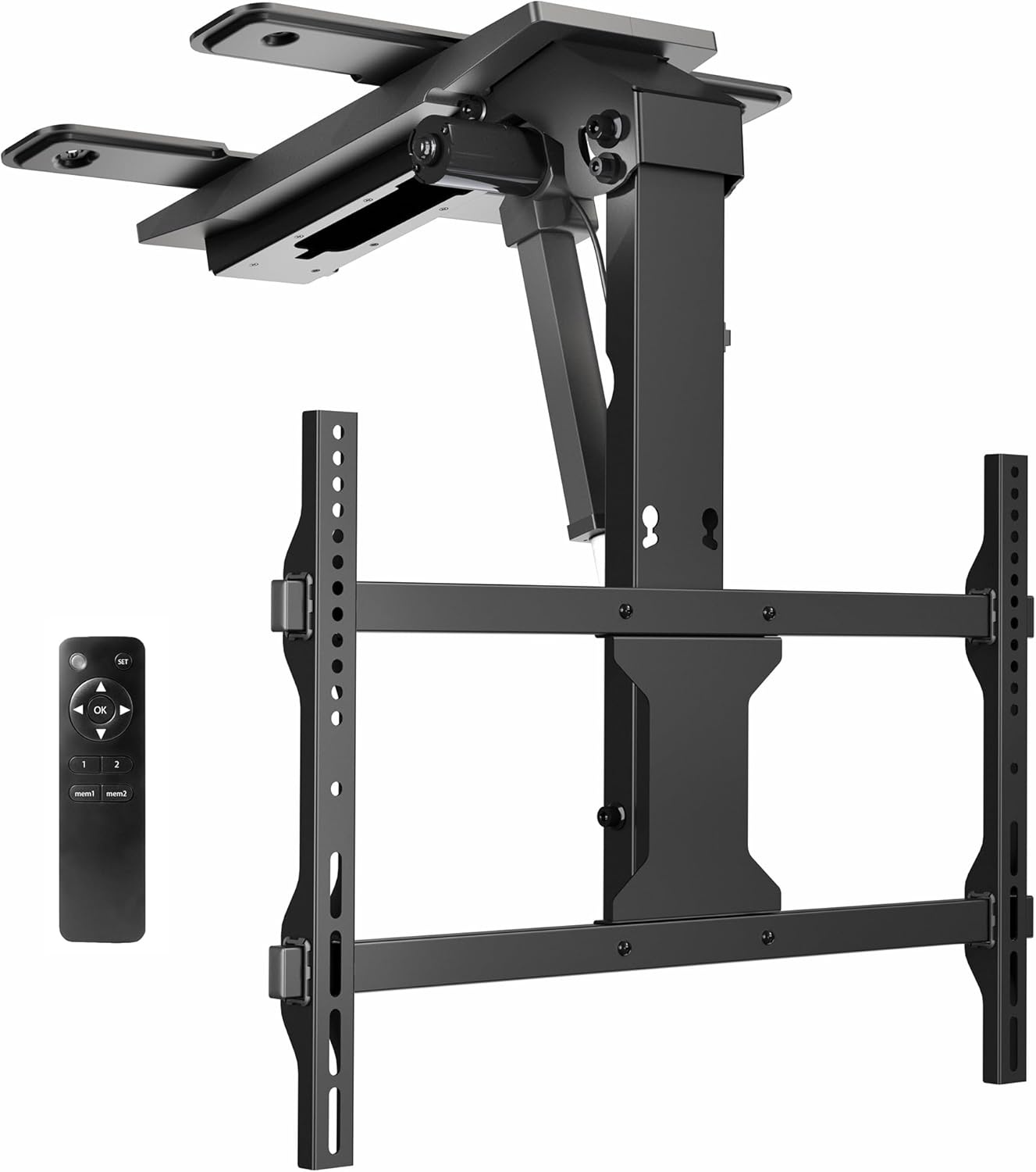 image:imageVIVO Electric Ceiling TV Mount for 23 to 55 inch Screens Flip Down Motorized Pitched Roof VESA Mount MOUNTEFD55Black