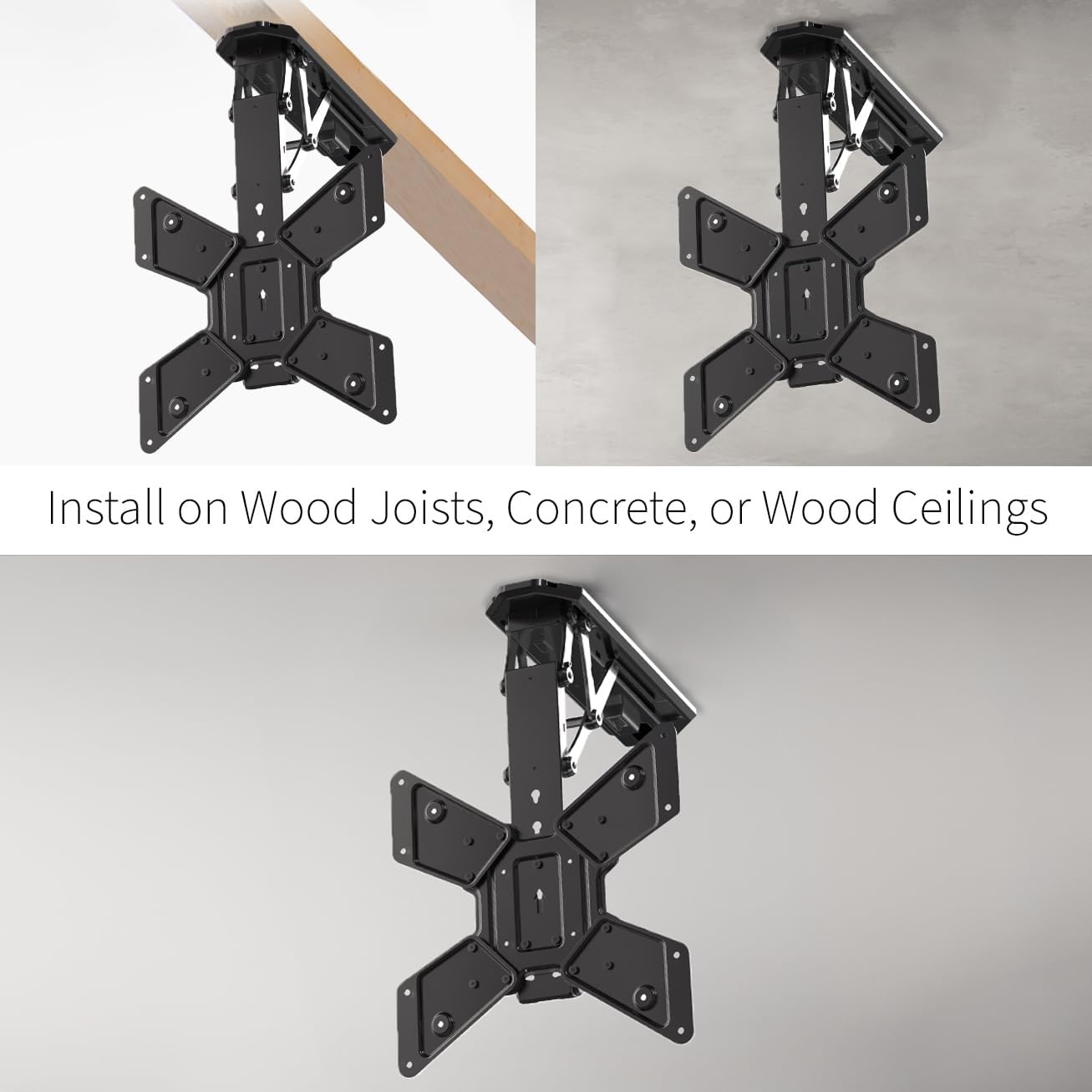 image:imageVIVO Electric Ceiling TV Mount for 23 to 55 inch Screens Flip Down Motorized Pitched Roof VESA Mount MOUNTEFD55Black