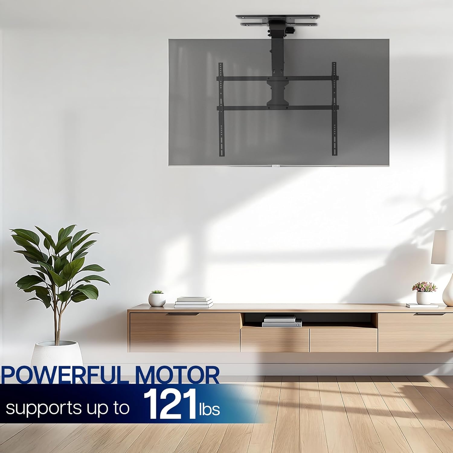 image:imageVIVO Electric Ceiling TV Mount for 23 to 55 inch Screens Flip Down Motorized Pitched Roof VESA Mount MOUNTEFD55Black