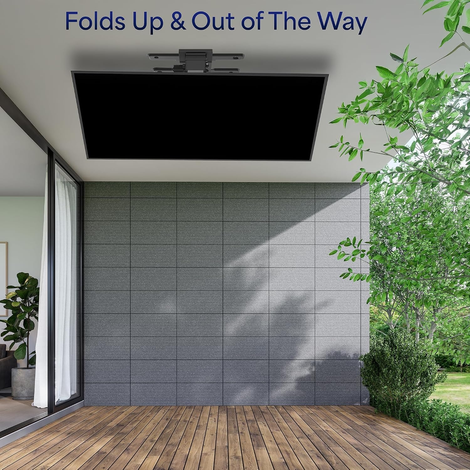 image:imageVIVO Electric Ceiling TV Mount for 23 to 55 inch Screens Flip Down Motorized Pitched Roof VESA Mount MOUNTEFD55Black