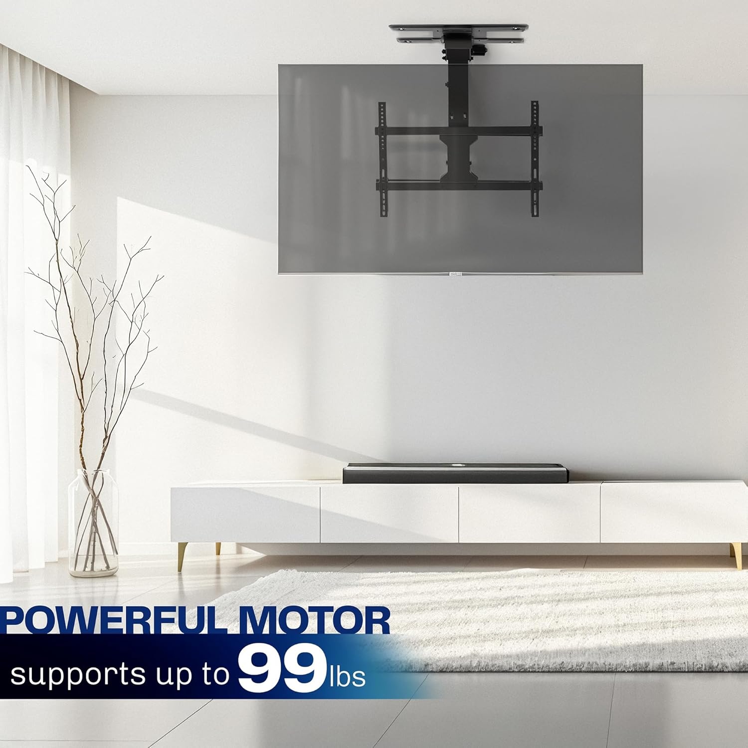 image:imageVIVO Electric Ceiling TV Mount for 23 to 55 inch Screens Flip Down Motorized Pitched Roof VESA Mount MOUNTEFD55Black