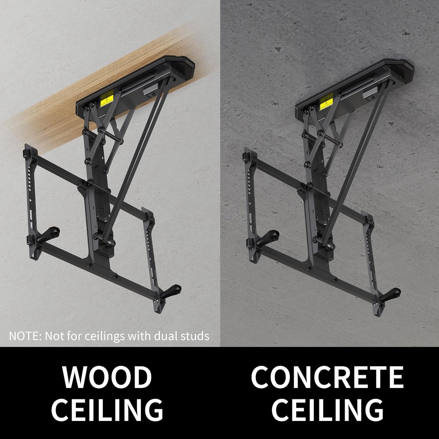 image:imageVIVO Electric Ceiling TV Mount for 32 to 70 inch Screens Large Flip Down Motorized Pitched Roof VESA Mount Master Pack Black MOUNTEFD70Black