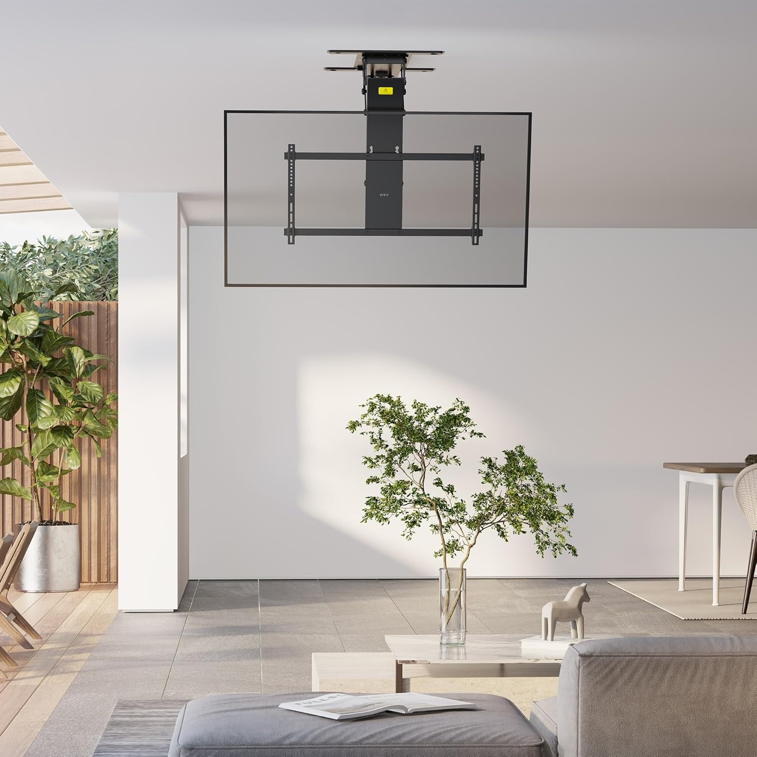 image:imageVIVO Electric Ceiling TV Mount for 32 to 70 inch Screens Large Flip Down Motorized Pitched Roof VESA Mount Master Pack Black MOUNTEFD70Black