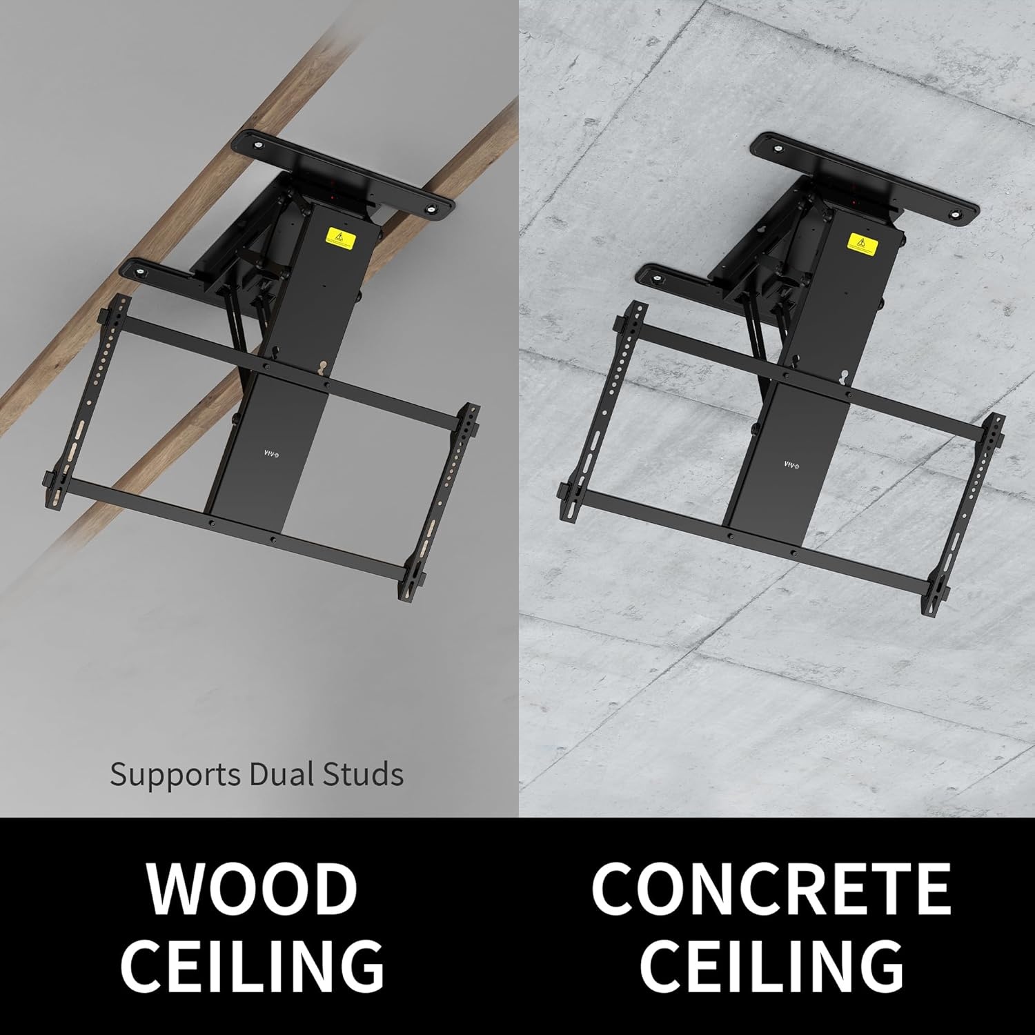 image:imageVIVO Electric Ceiling TV Mount for 32 to 70 inch Screens Large Flip Down Motorized Pitched Roof VESA Mount Master Pack Black MOUNTEFD70Black