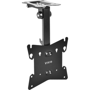 image:imageVIVO Black Manual Flip Down Mount Folding Pitched Roof Ceiling Mounting for Flat TV amp Monitors 17 to 37 MOUNTMFD37B