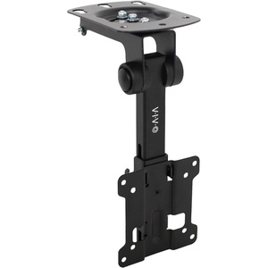 image:imageVIVO MOUNTMFD27 Manual Folding Ceiling Mount for 1327 inch Flat Screens Tilt Roof Under Cabinet Mount for LCD TVs and MonitorsBlack